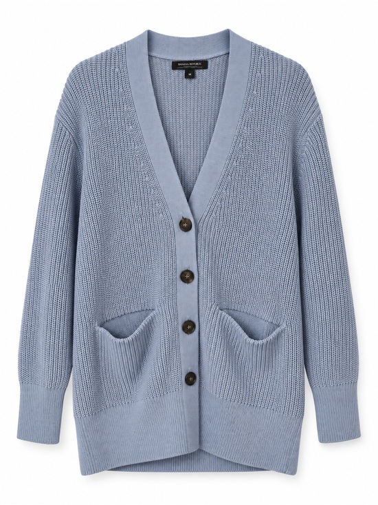Banana Republic Sweaters - Banana Republic Merino Wool Blend Cardigan - Powder Blue, Size M